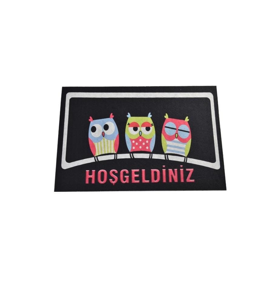 Pvc-Fussmatte, Multicolor, PVC, rutschfeste Unterseite