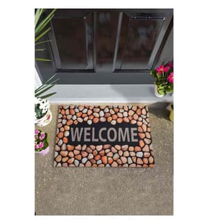 Pvc-Fussmatte, Multicolor, PVC, rutschfeste Unterseite