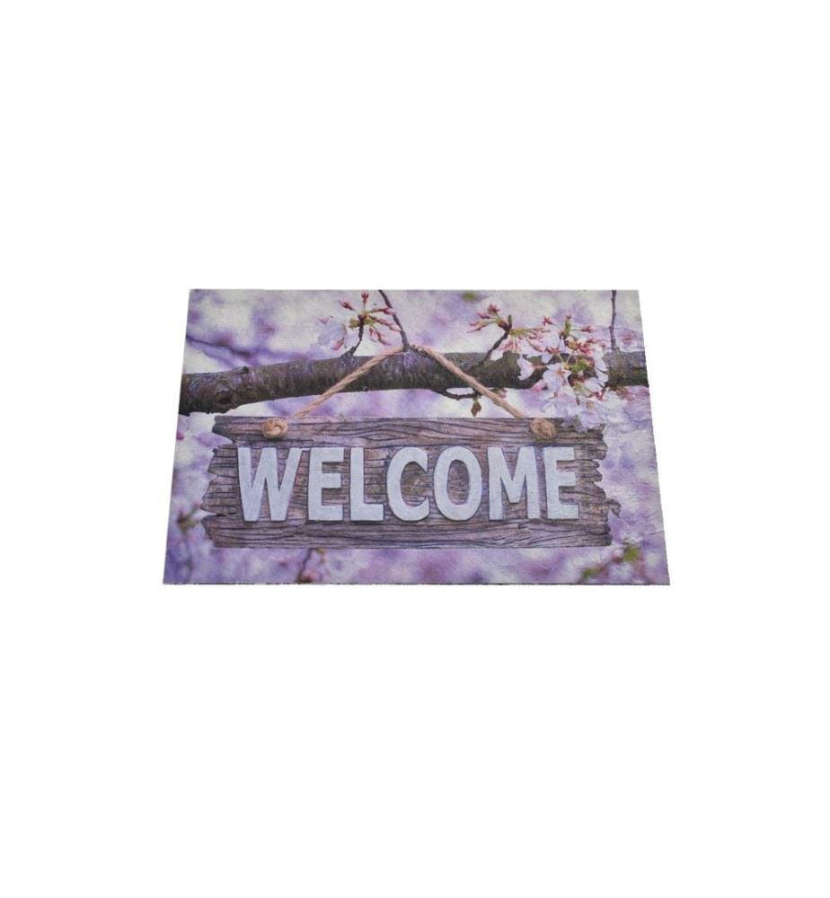 Pvc-Fussmatte, Multicolor, PVC, rutschfeste Unterseite
