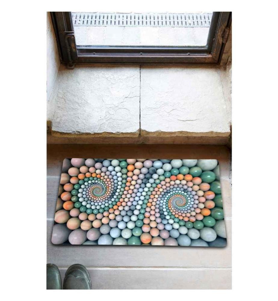 Pvc-Fussmatte, Multicolor, PVC, rutschfeste Unterseite