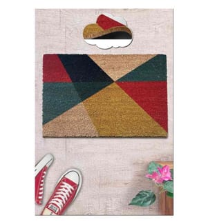 Coco Fussmatte, Multicolor, Coco, rutschfeste Unterseite