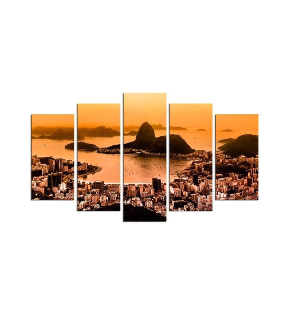 Dekorative MDF-Malerei, 5 Stück, Multicolor, Mdf