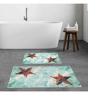 Badematten-Set, 2 Stück, Multicolor, Polyester, 850 gr-m²,