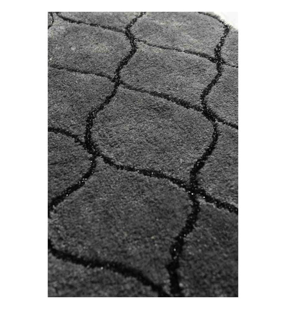 Tapis de bain, anthracite, acrylique, 18-30 mm hauteur des poils