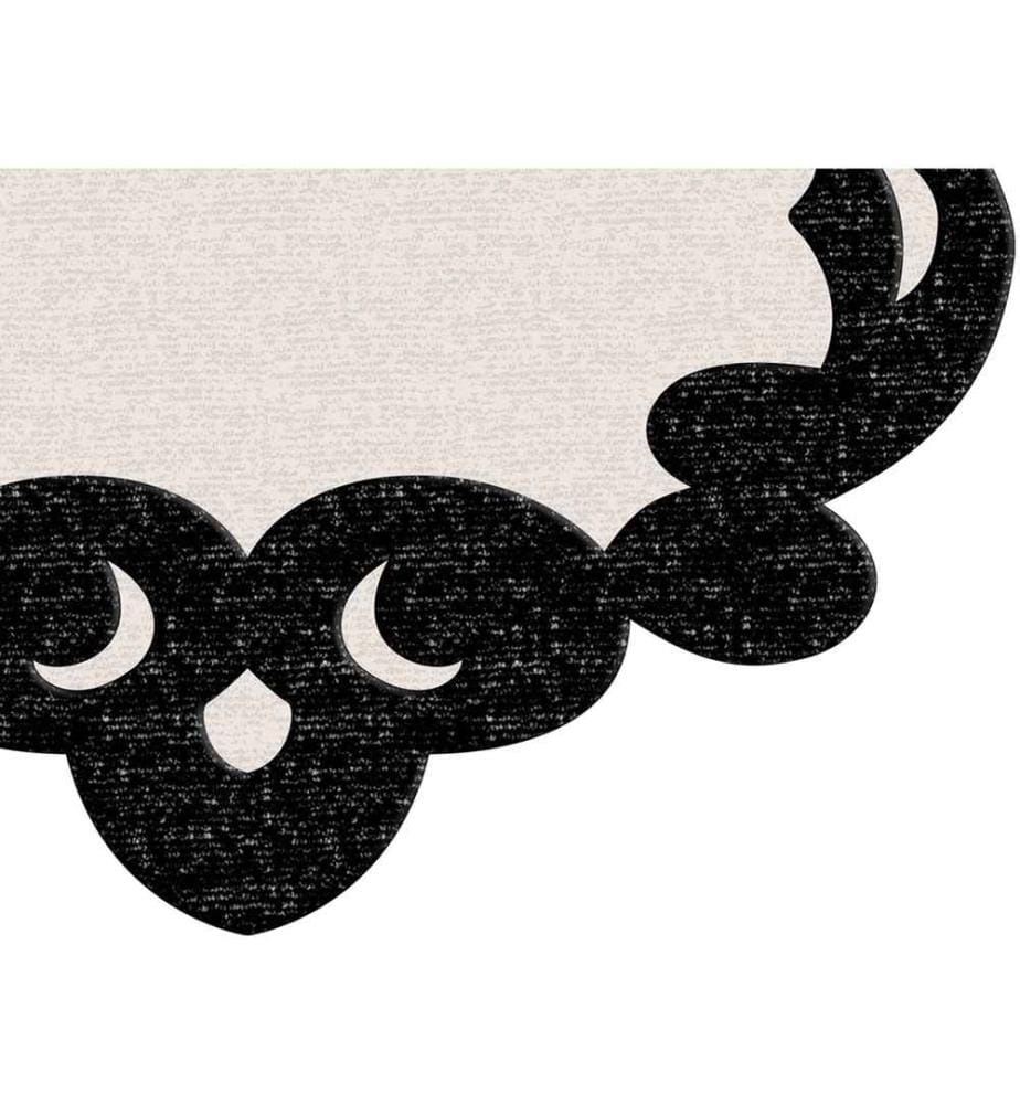 Bathmat Set, 2 Pieces, Black White, Polyester, 1300 gr-m²
