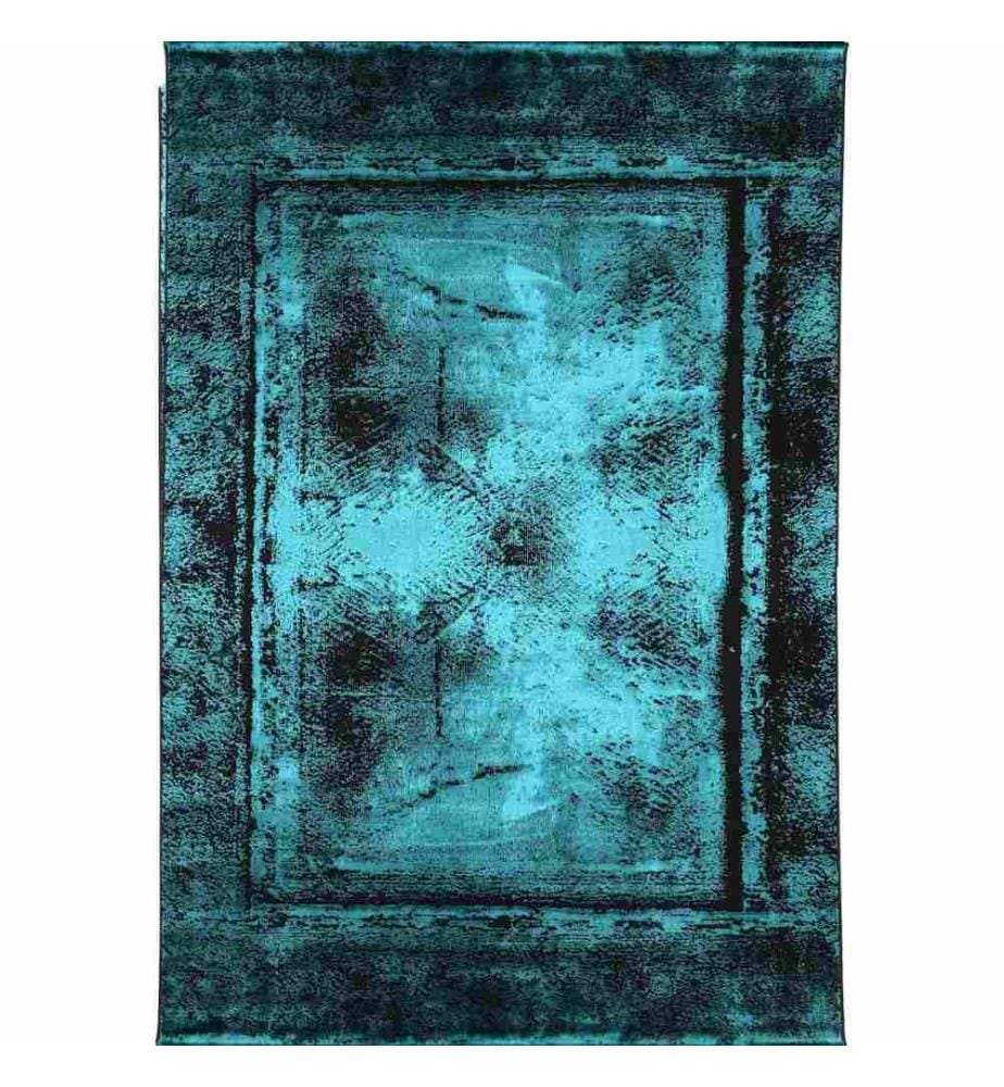 Tappeto da sala, 80 x 150, , Antracite, Verde, Poliestere, 2200 gr-m²,