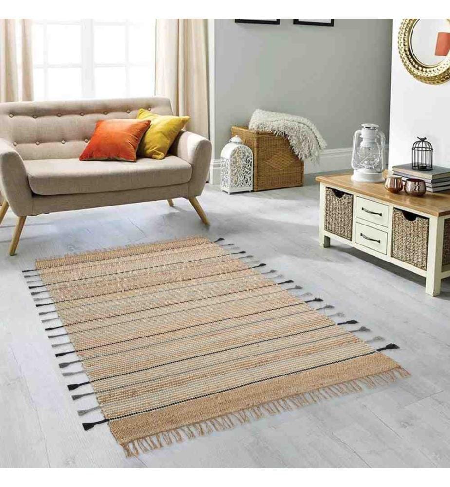 Flurteppich, 80 x 300, , Creme, Jute