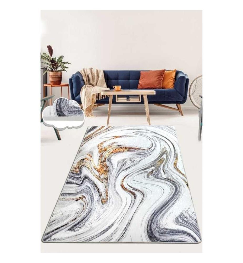 Tappeto da sala, 80 x 150, , Multicolore, 50% tessuto di velluto - 50% poliestere, altezza pelo 4 mm