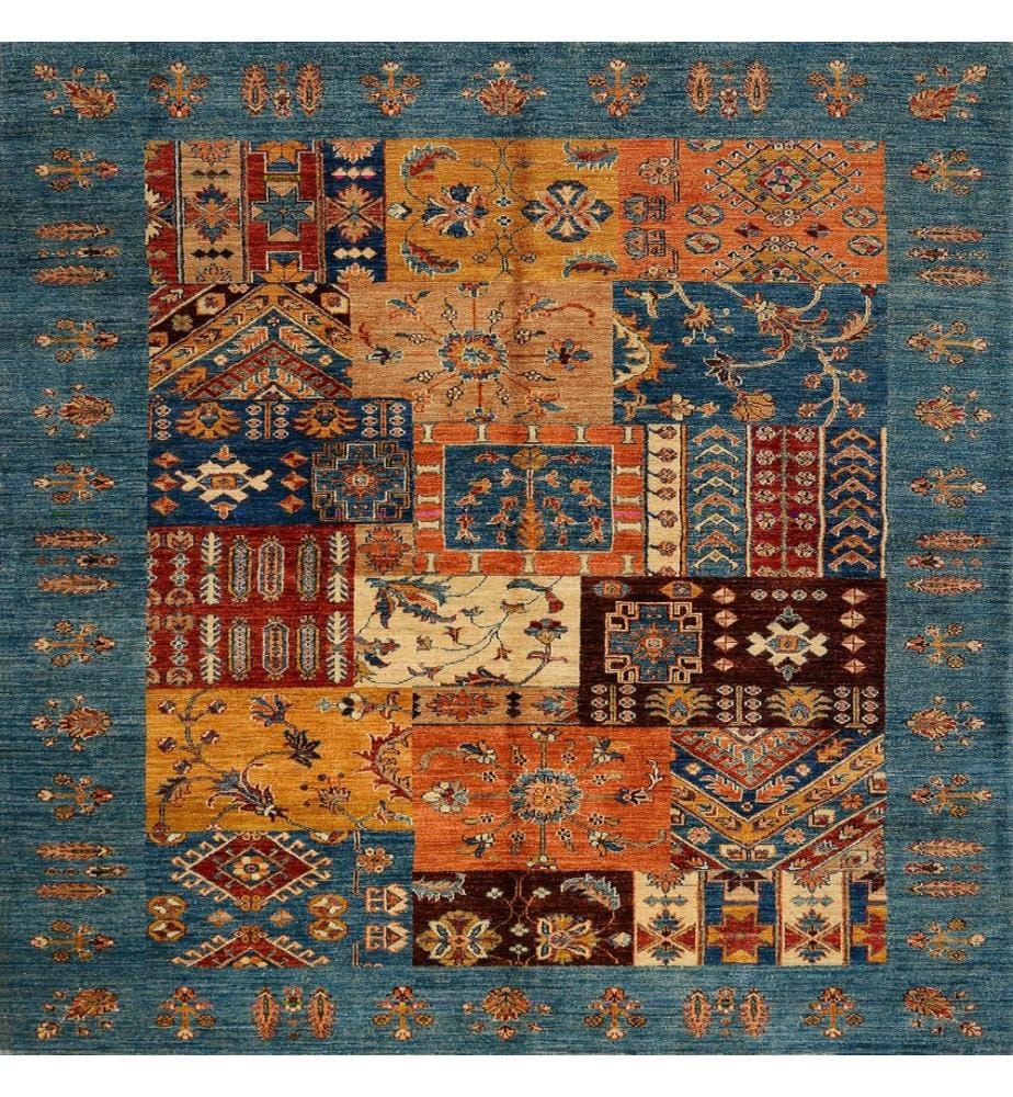 Tappeto da sala, 100 x 150, , Multicolore, Poliestere, Altezza pelo 1 mm
