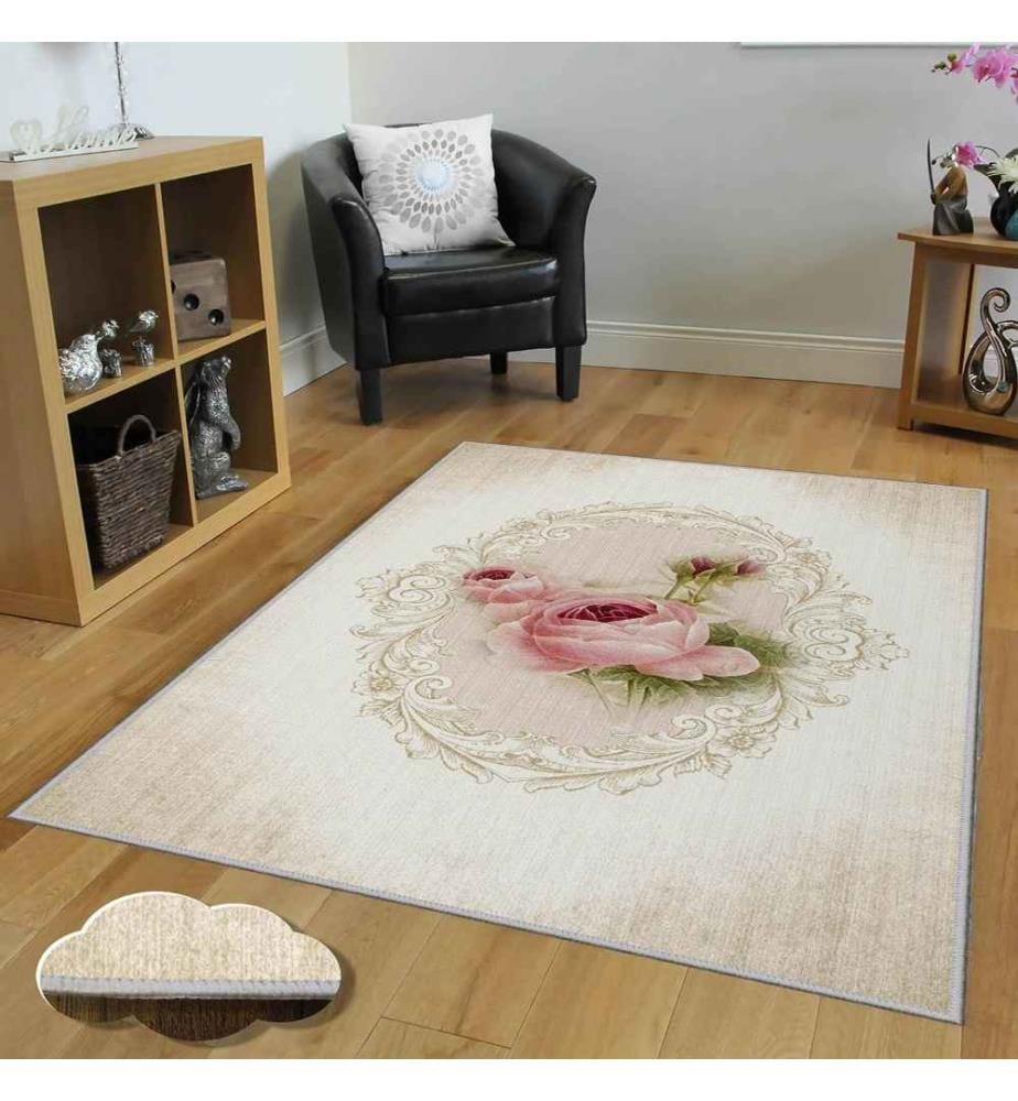 Tappeto da sala, 100 x 150, , Multicolore, Poliestere, Altezza pelo 1 mm