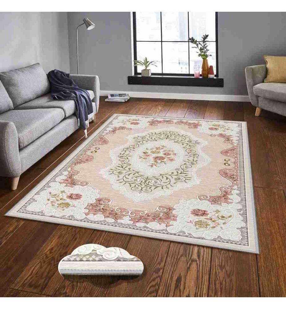 Tappeto da sala, 100 x 150, , Multicolore, Poliestere, Altezza pelo 1 mm