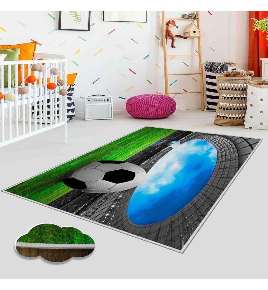 Tappeto da sala, 100 x 200, , Multicolore, Poliestere, Altezza pelo 1 mm