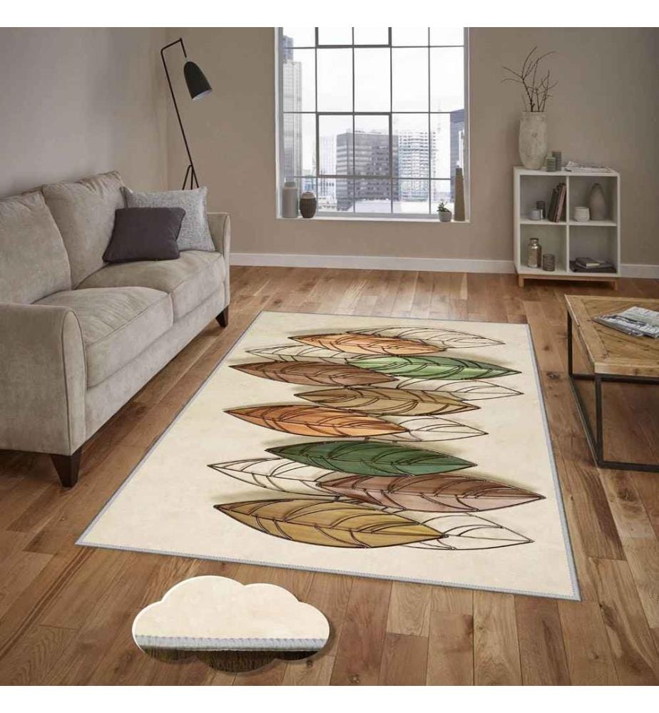 Tappeto da sala, 100 x 200, , Multicolore, Poliestere, Altezza pelo 1 mm