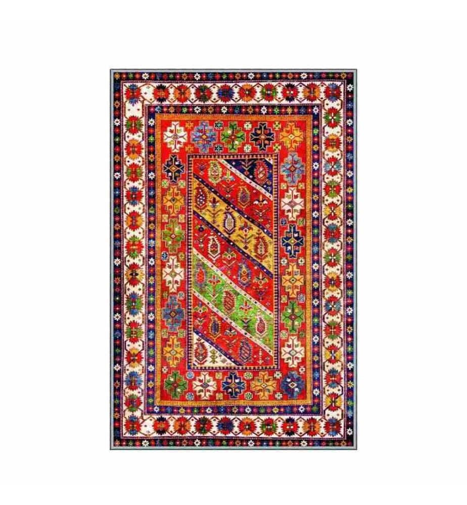 Tappeto da sala, 80 x 150, , Multicolore, Poliestere, Altezza pelo 1 mm