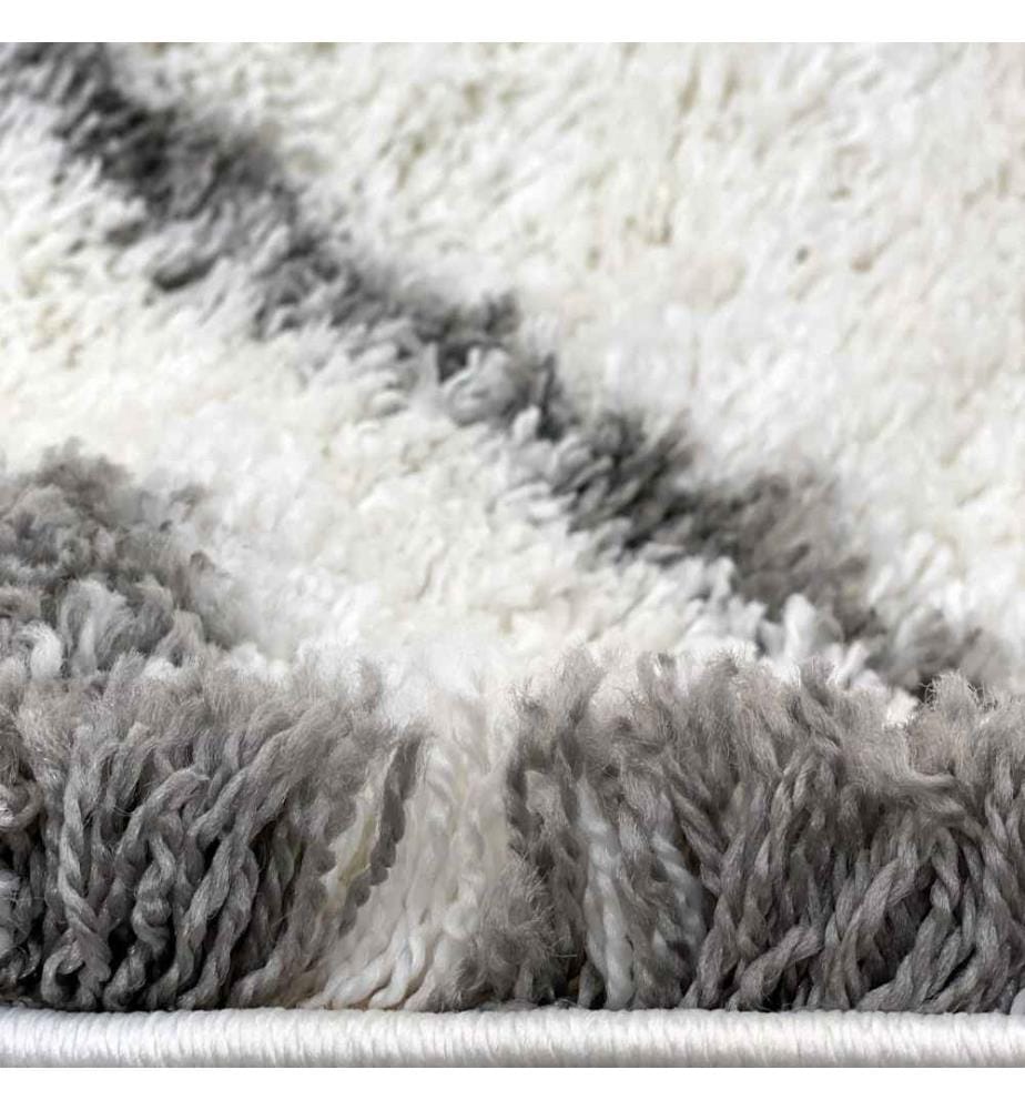 Tapis de hall, 80 x 150, , Blanc, Gris, Polyproplène, 2500 G-m²,