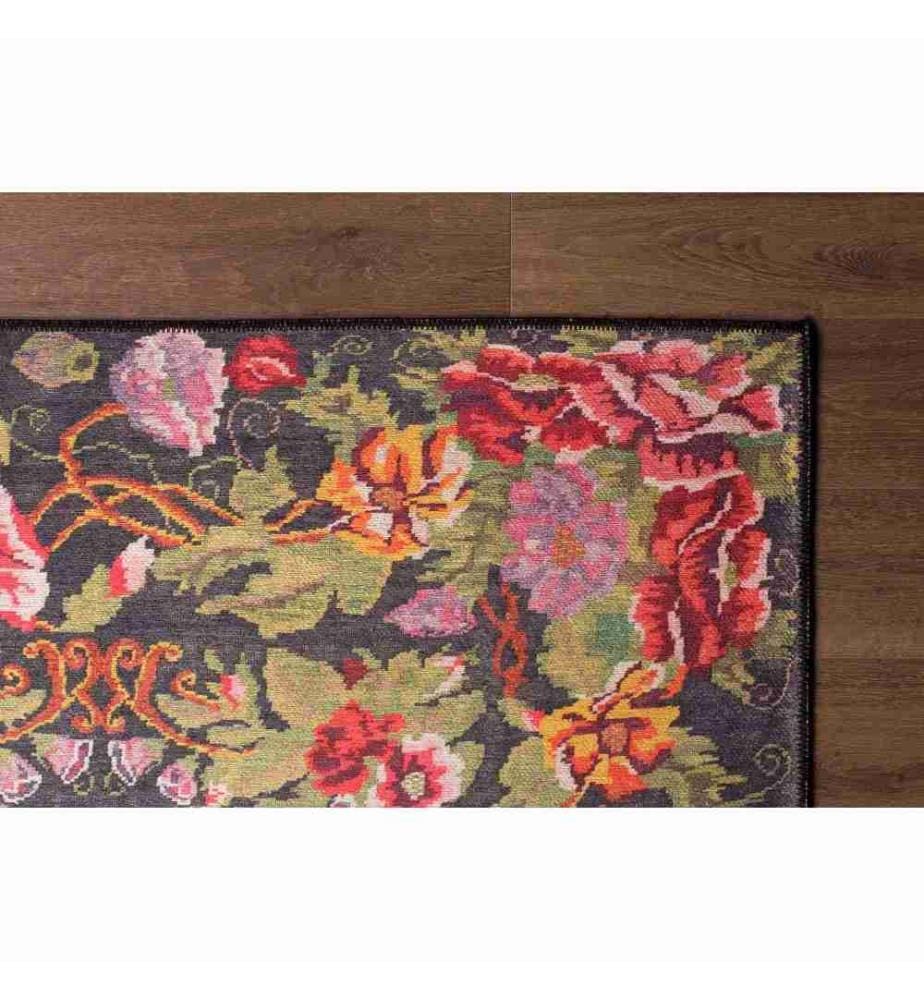 Tapis de hall, 75 x 150, , Multicolore, Polyester, 1850 G-m²,