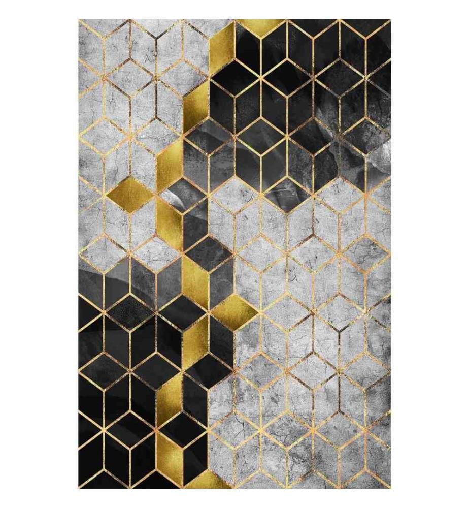 Tappeto da sala, 100 x 150, , Multicolore, Poliestere, 850 gr-m²,
