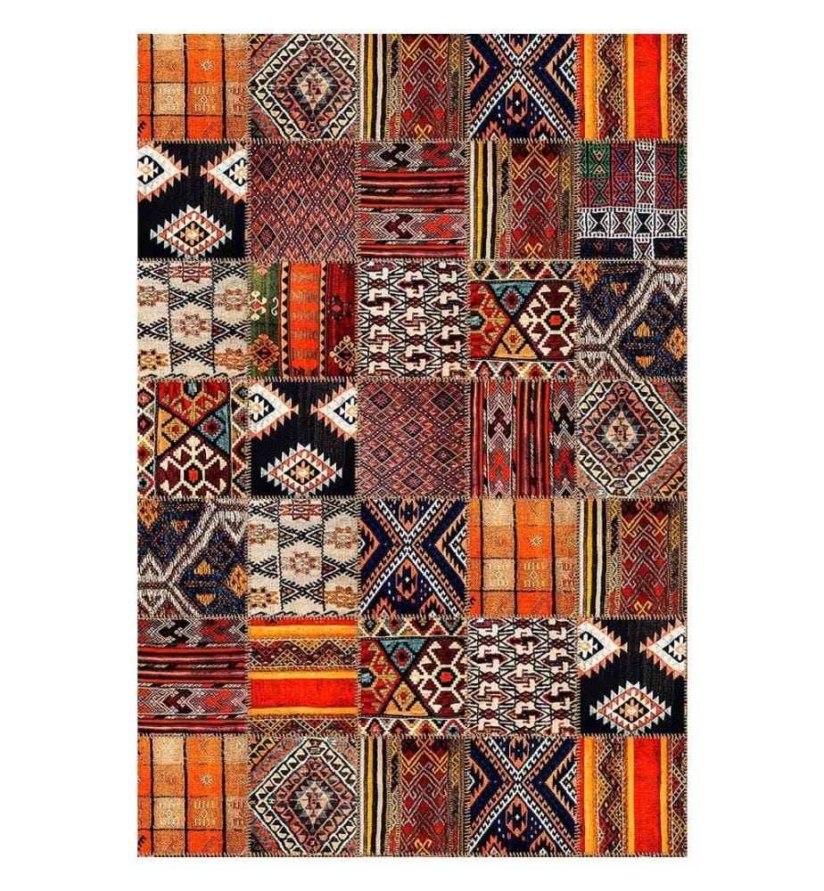 Tappeto da sala, 100 x 200, , Multicolore, Poliestere, 850 gr-m²,