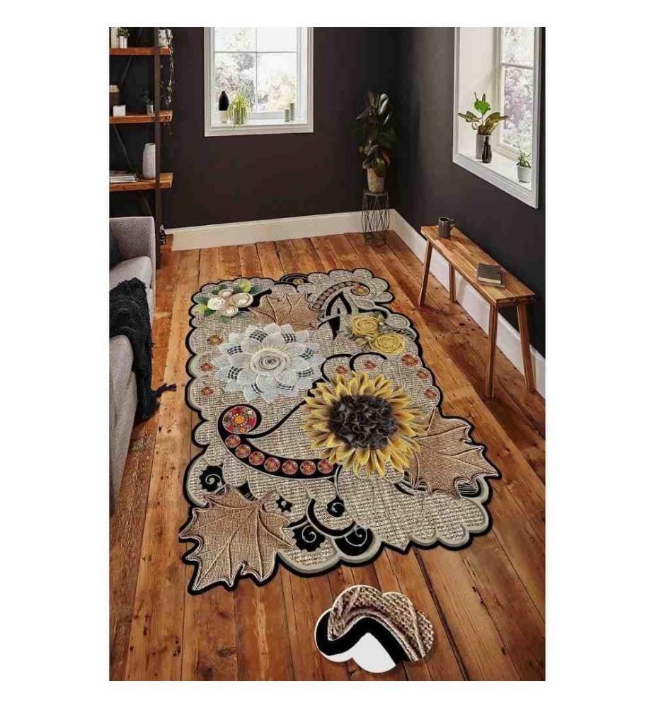 Tappeto da sala, 100 x 150, , Multicolore, Poliestere, 850 gr-m²,
