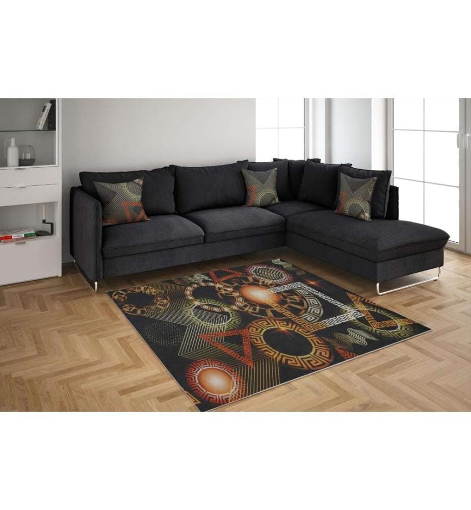 Tappeto da sala, 80 x 150, , Multicolore, Poliestere, Altezza pelo 1 mm