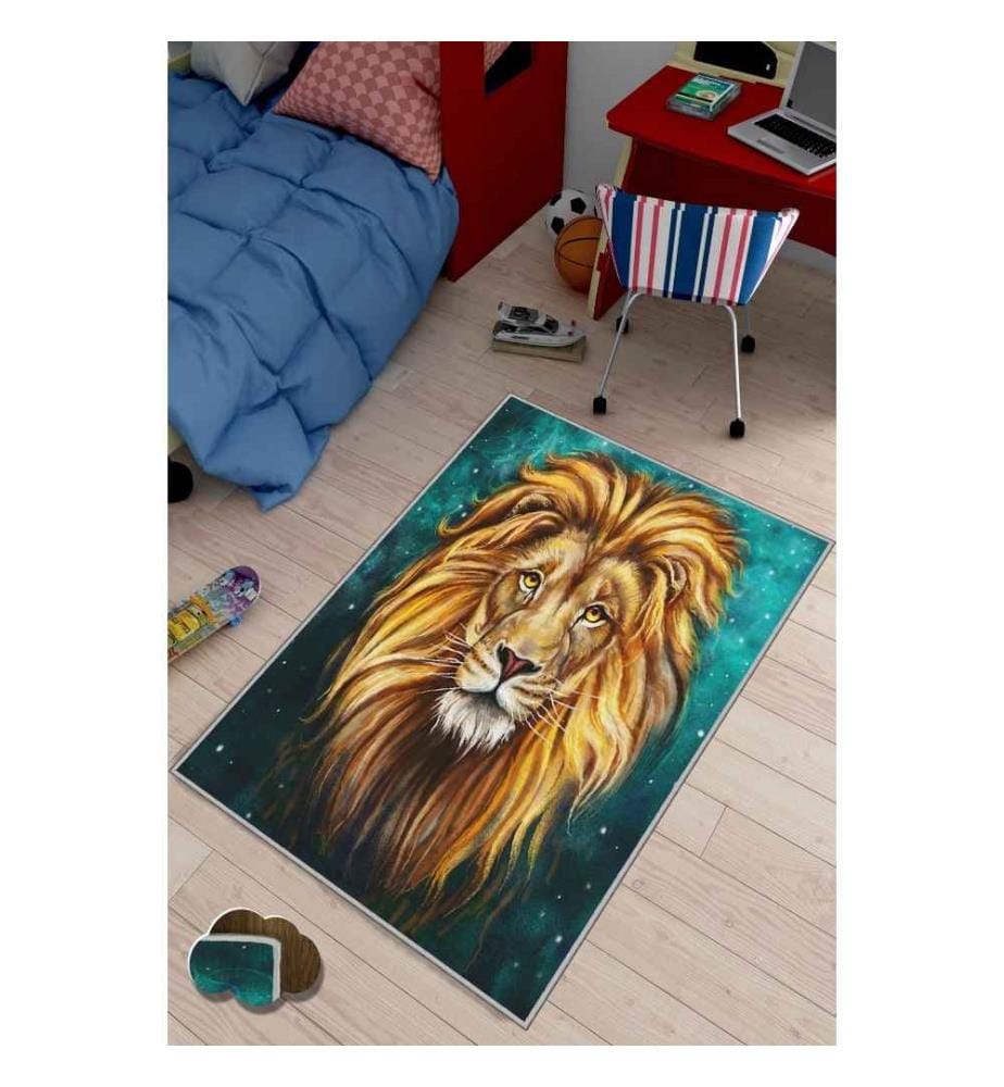 Tappeto da sala, 100 x 150, , Multicolore, Poliestere, Altezza pelo 1 mm