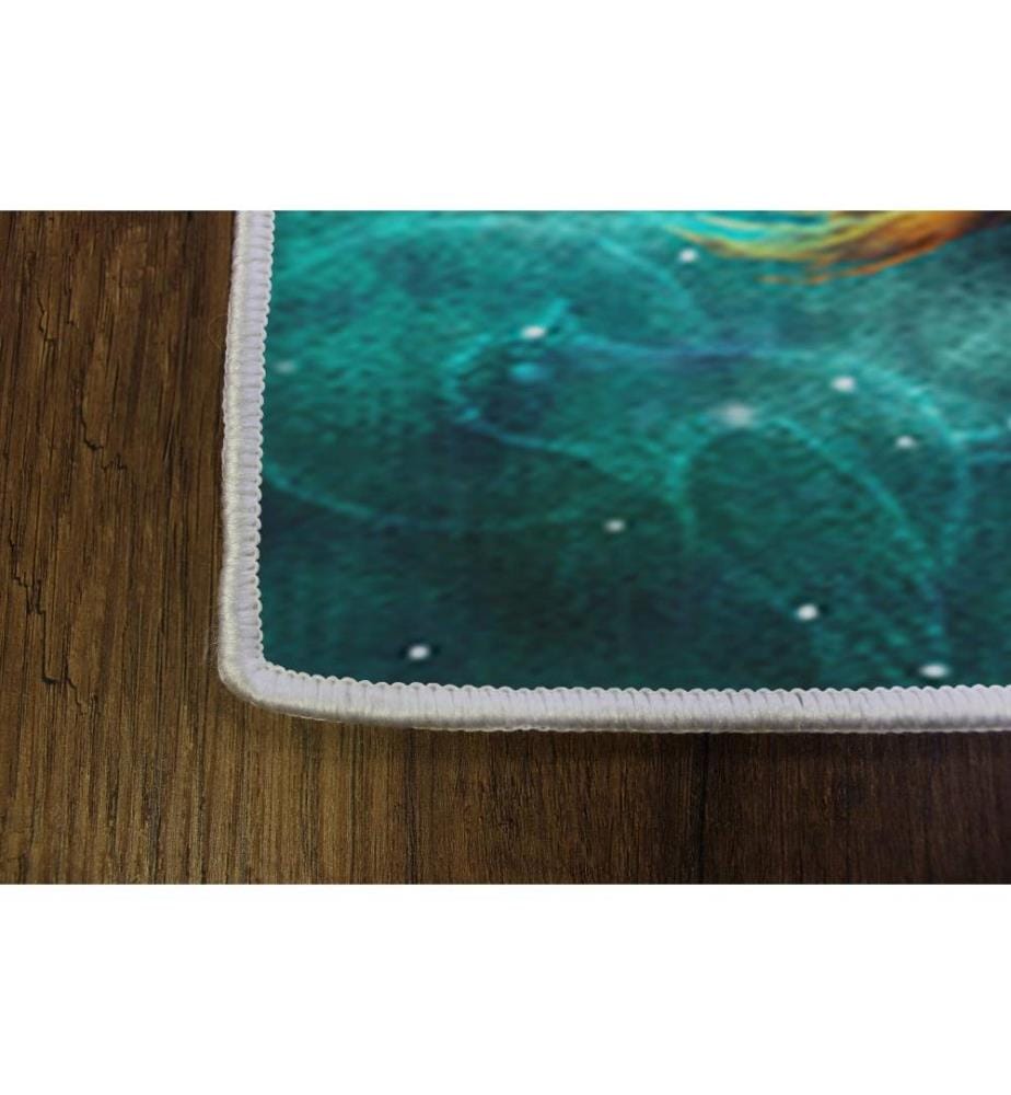 Tappeto da sala, 100 x 150, , Multicolore, Poliestere, Altezza pelo 1 mm