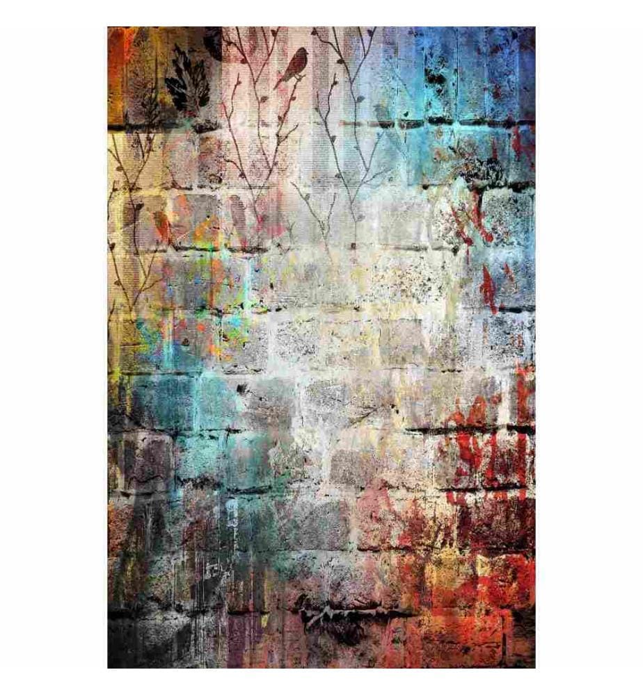 Tappeto da sala, 80 x 150, , Multicolore, Poliestere, Altezza pelo 1 mm