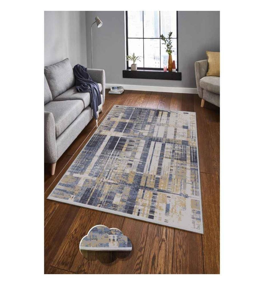 Tappeto da sala, 80 x 150, , Multicolore, Poliestere, Altezza pelo 1 mm