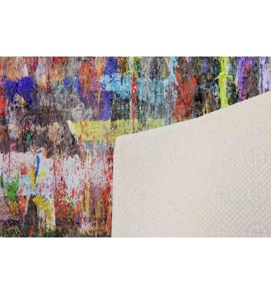 Tappeto da sala, 80 x 150, , Multicolore, Poliestere, Altezza pelo 1 mm