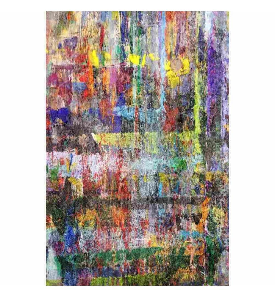 Tappeto da sala, 80 x 300, , Multicolore, Poliestere, Altezza pelo 1 mm
