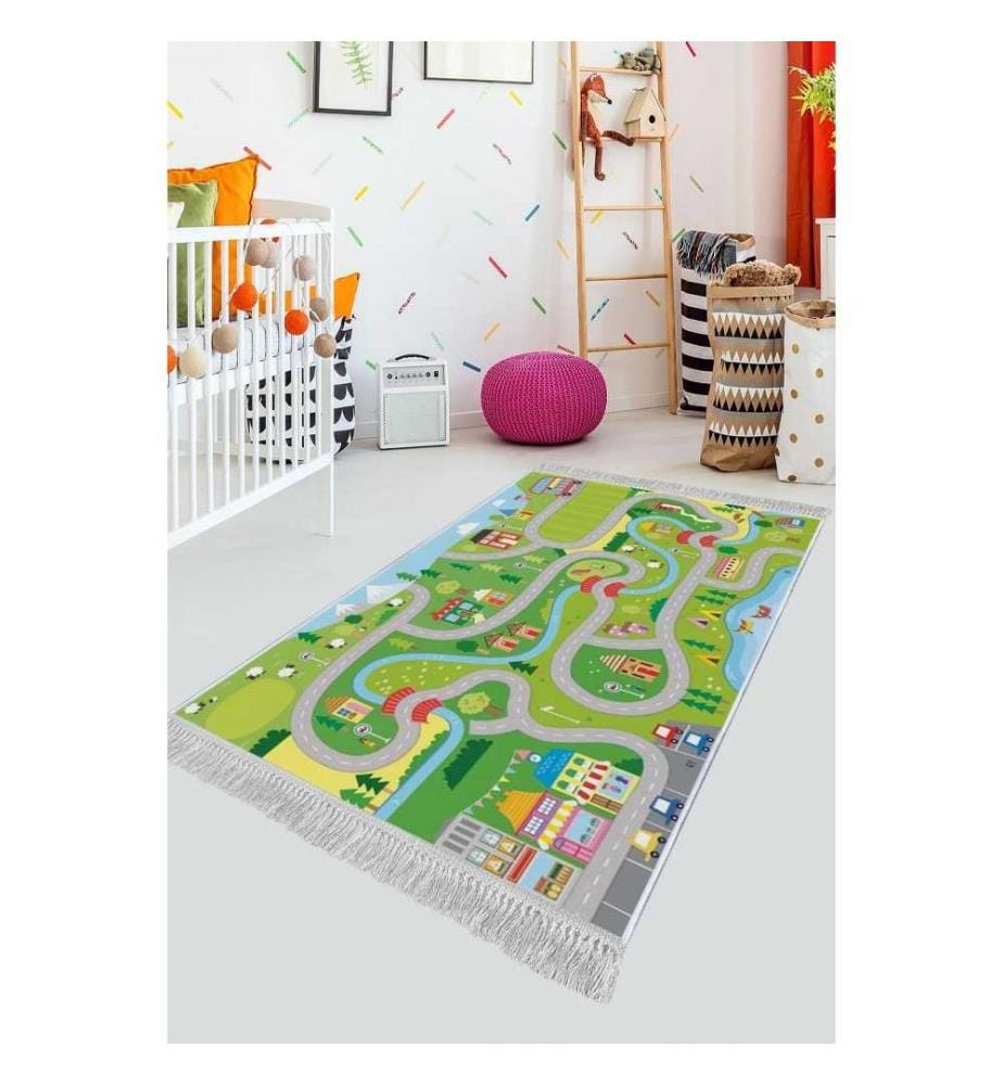 Tappeto da sala, 80 x 150, , Multicolore, Tessuto di velluto, Suola di cotone