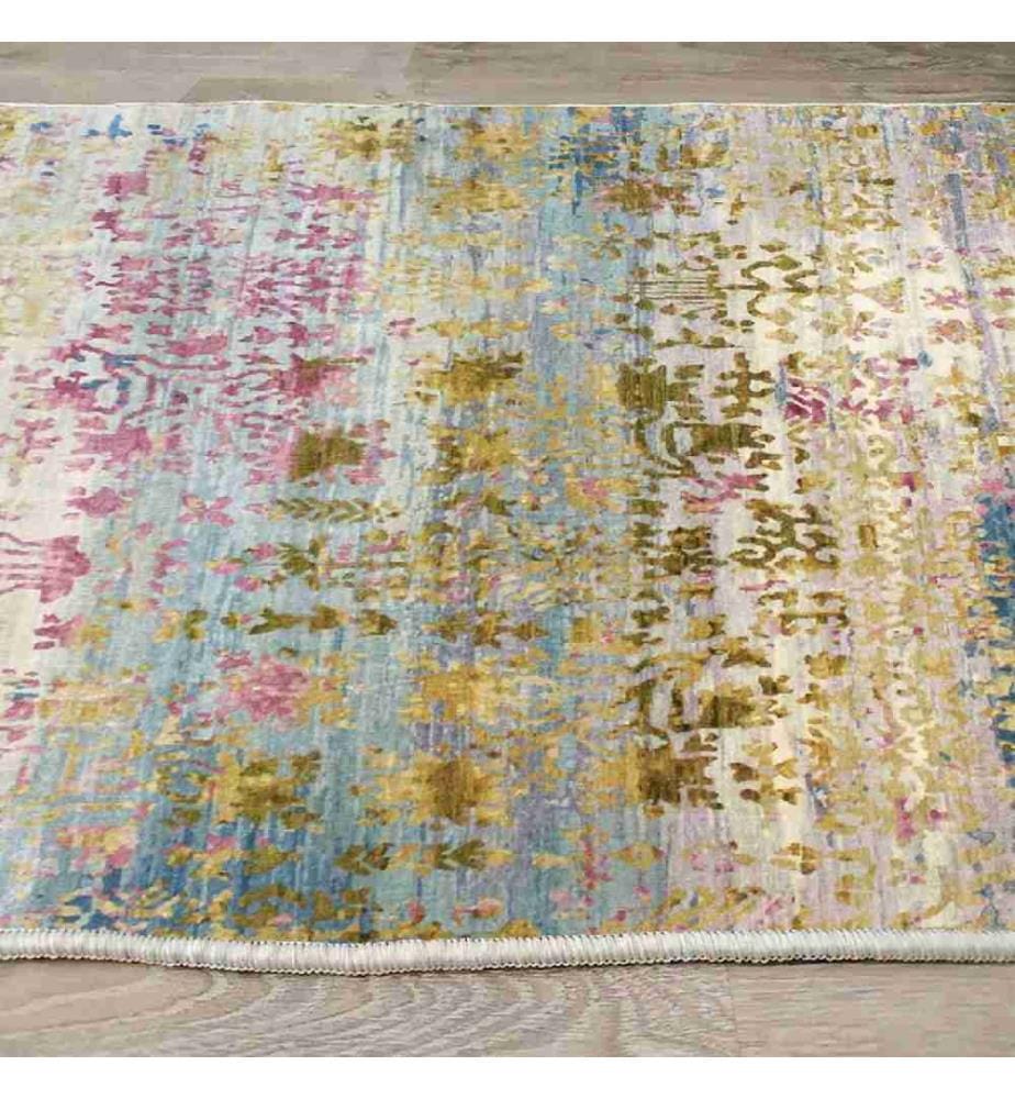 Tappeto da sala, 80 x 200, , Multicolore, Tessuto di velluto, Suola di cotone