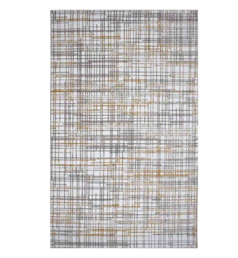 Tappeto da sala, 80 x 150, , Senape, Grigio, Visone, Polipropilene, 2200 gr-m²,