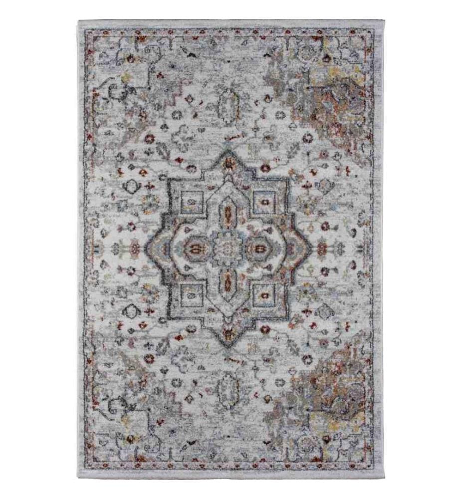 Flurteppich, 80 x 150, , Creme, Grau, Polyester, 1500 gr-m²,