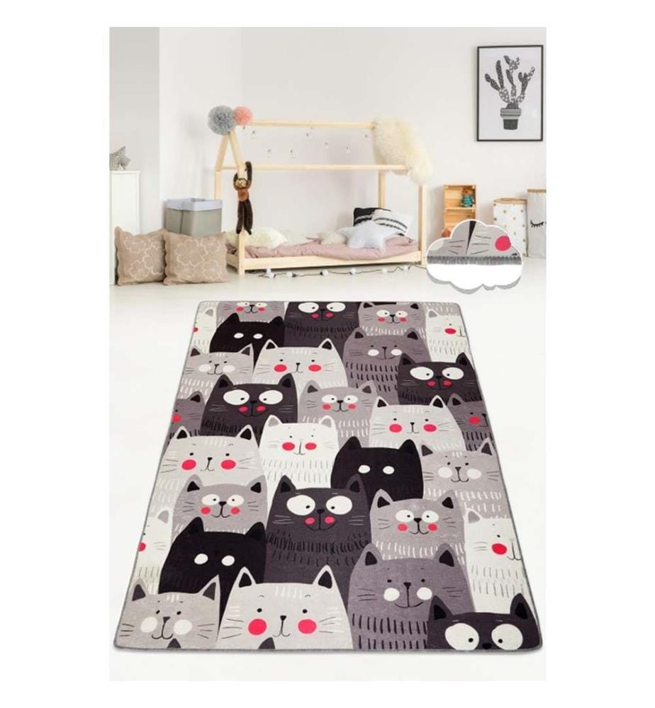 Tappeto da sala, 80 x 150, , Multicolore, 50% tessuto di velluto - 50% poliestere, altezza pelo 4 mm