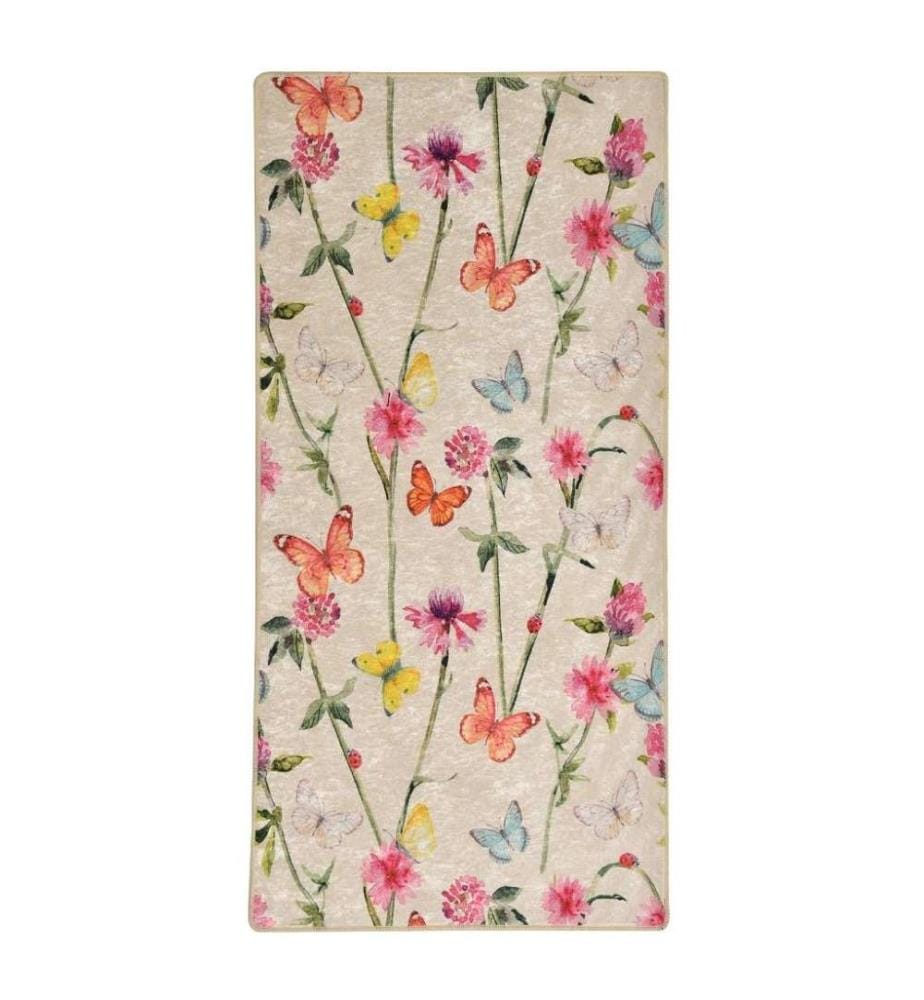Tappeto da sala, 80 x 200, , Multicolore, 50% tessuto di velluto - 50% poliestere, altezza pelo 4 mm