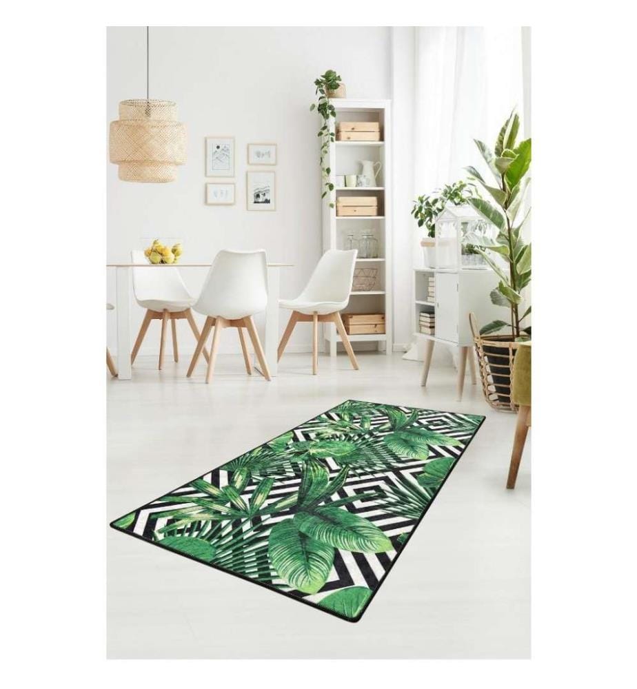 Tappeto da sala, 80 x 200, , Multicolore, 50% tessuto di velluto - 50% poliestere, altezza pelo 4 mm