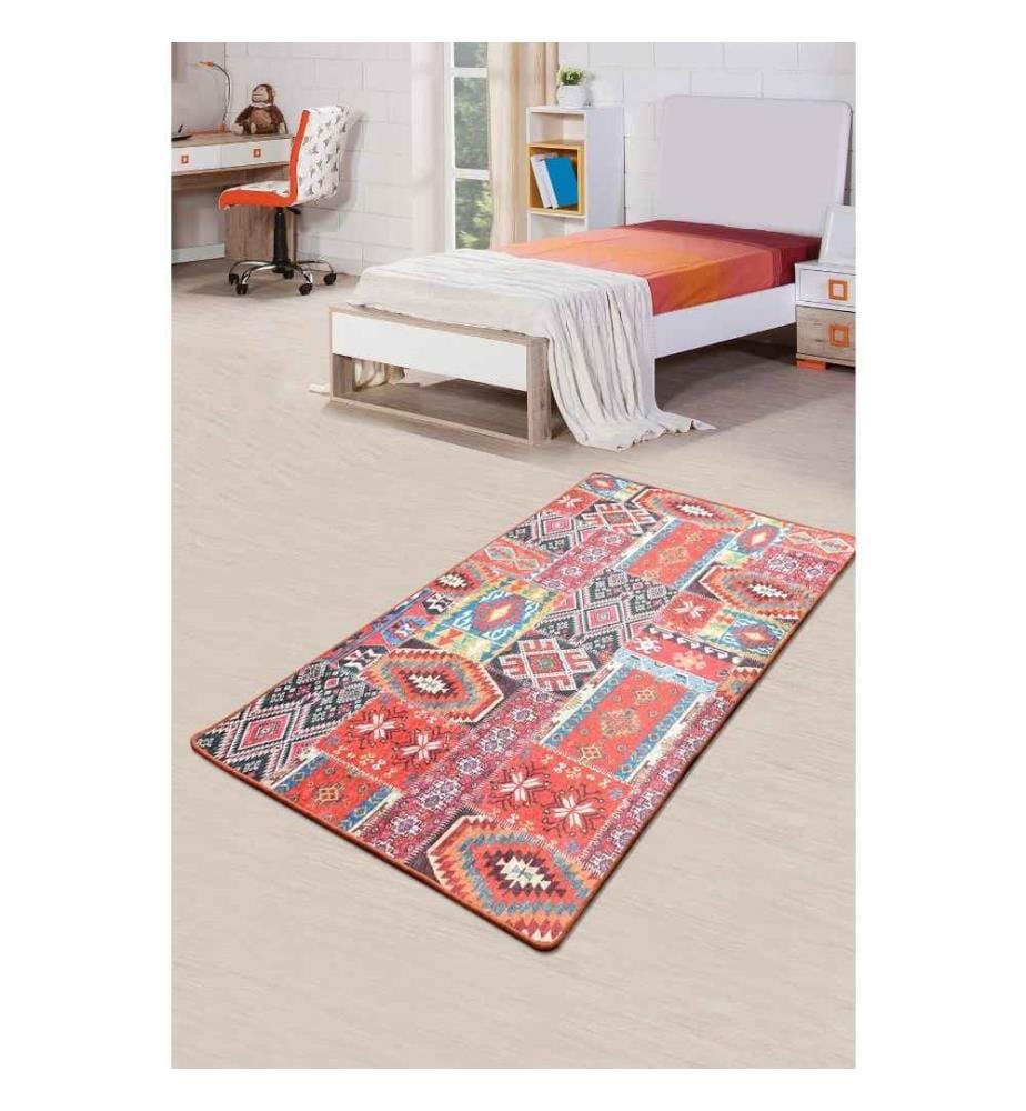 Tappeto da sala, 80 x 200, , Multicolore, 50% tessuto di velluto - 50% poliestere, altezza pelo 4 mm