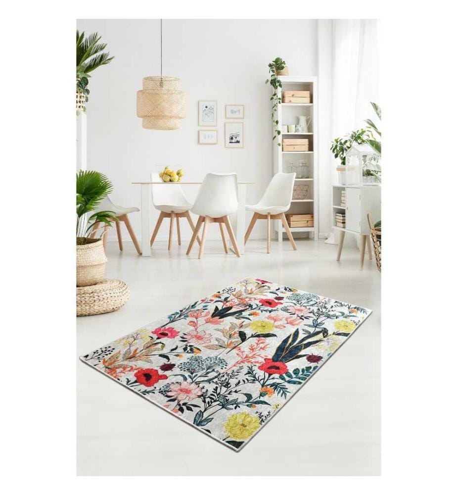 Tappeto da sala, 80 x 200, , Multicolore, 50% tessuto di velluto - 50% poliestere, altezza pelo 4 mm