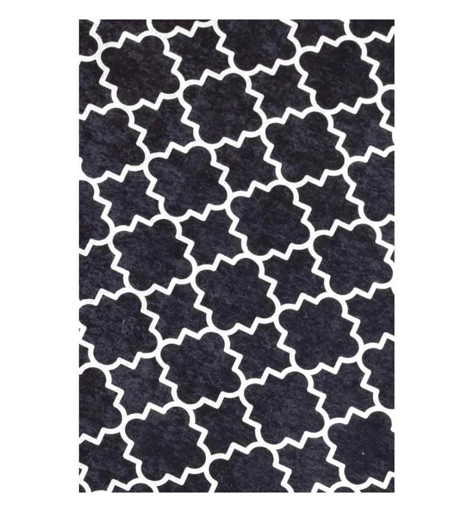 Hallenteppich, 80 x 200, , Schwarz, Weiss, 50% Samtgewebe - 50% Polyester, 4 mm Florhöhe