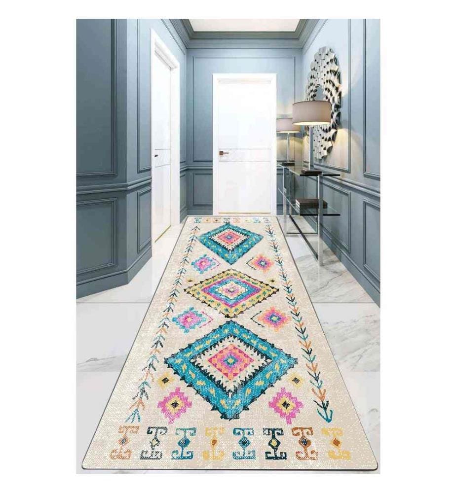 Tappeto da sala, 80 x 100, , Ecrù, Poliestere, Altezza pelo 10 mm