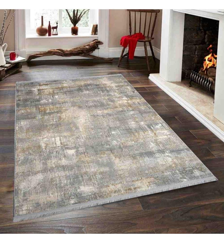 Hallenteppich, 100 x 200, , Grau, Beige, Creme, 60% Polypropylen - 40% Polyester, 1700 G-m²,