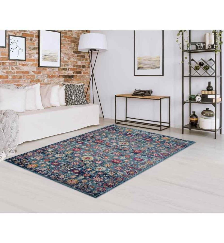 Tapis de hall, 80 x 150, , Bleu, Polypropylène, 1500 G-m²,