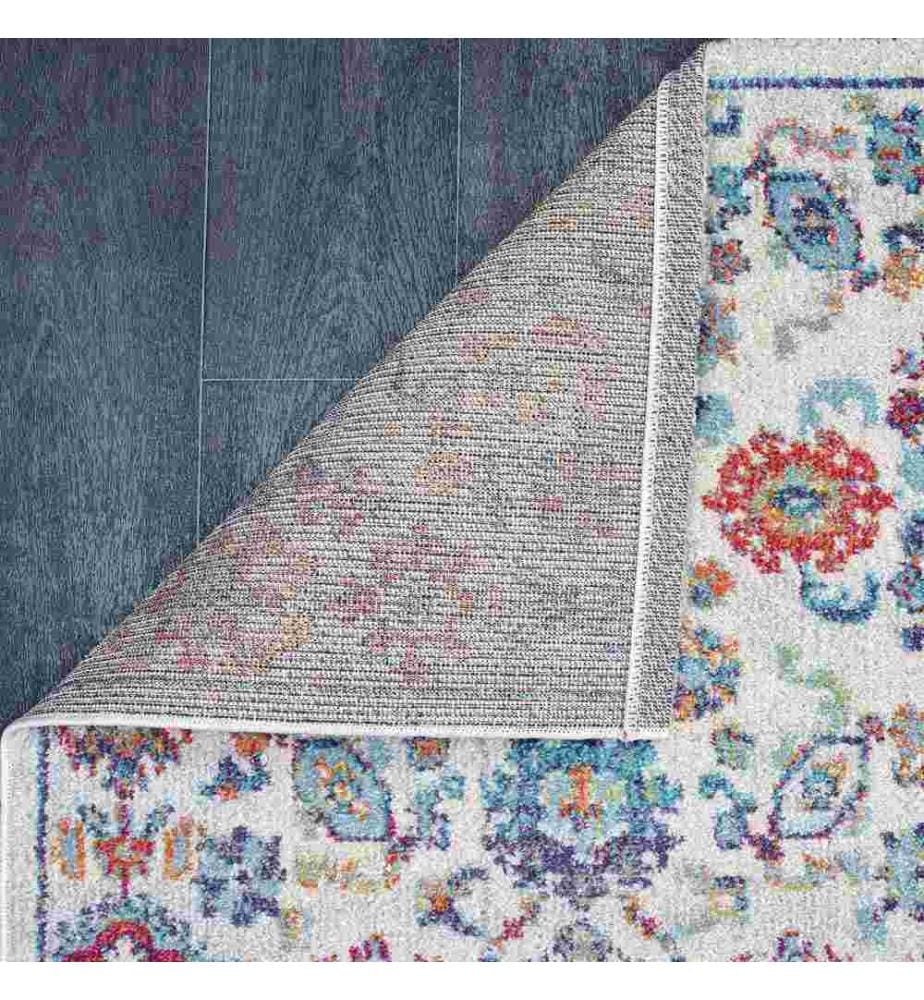 Tapis de hall, 80 x 300, , Blanc Bleu, Polypropylène, 1500 G-m²,
