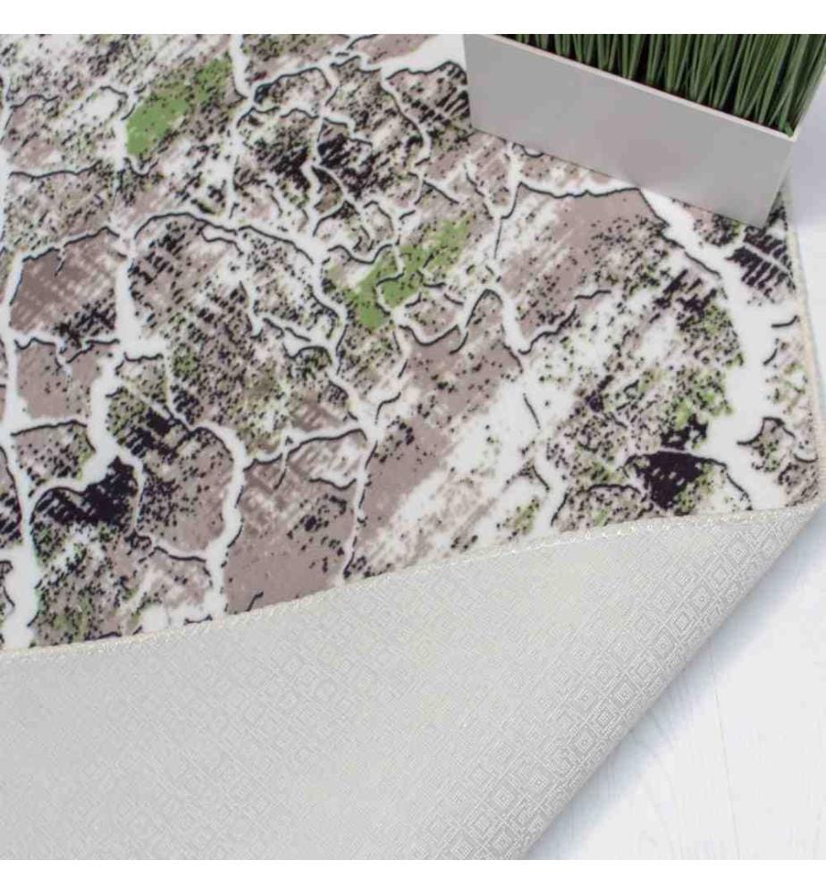 Tappeto da sala, 100 x 350, , Grigio, Verde, Poliestere, 1100 gr-m²,
