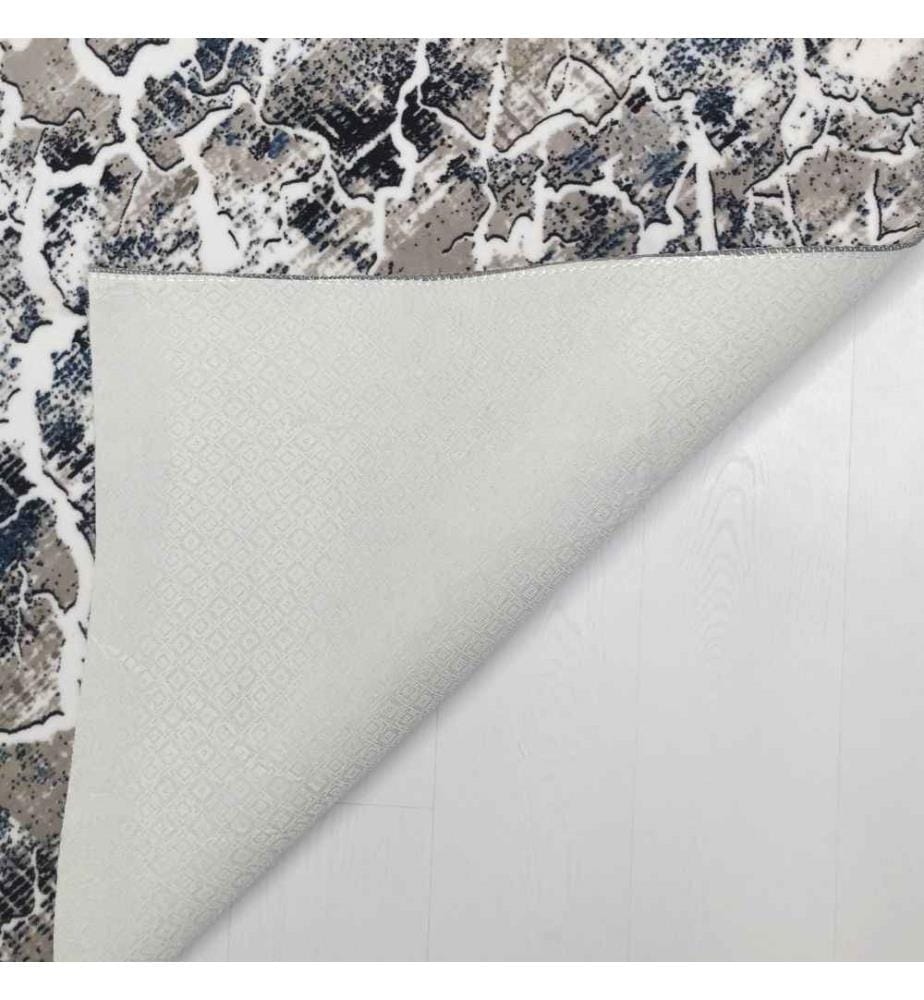 Tappeto da sala, 80 x 300, , Grigio, Blu, Poliestere, 1100 gr-m²,