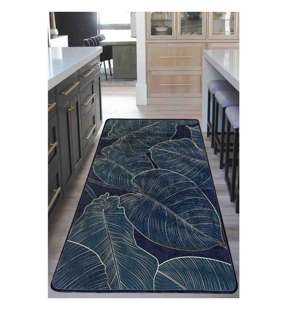 Tappeto da sala, 80 x 200, , Verde, Poliestere, Altezza pelo 10 mm