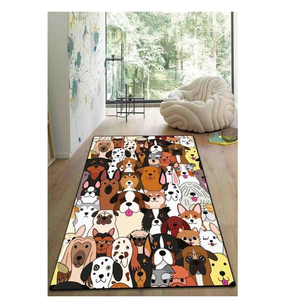 Tapis de salle, 80 x 300, , Multicolore, Polyester, Impression numérique
