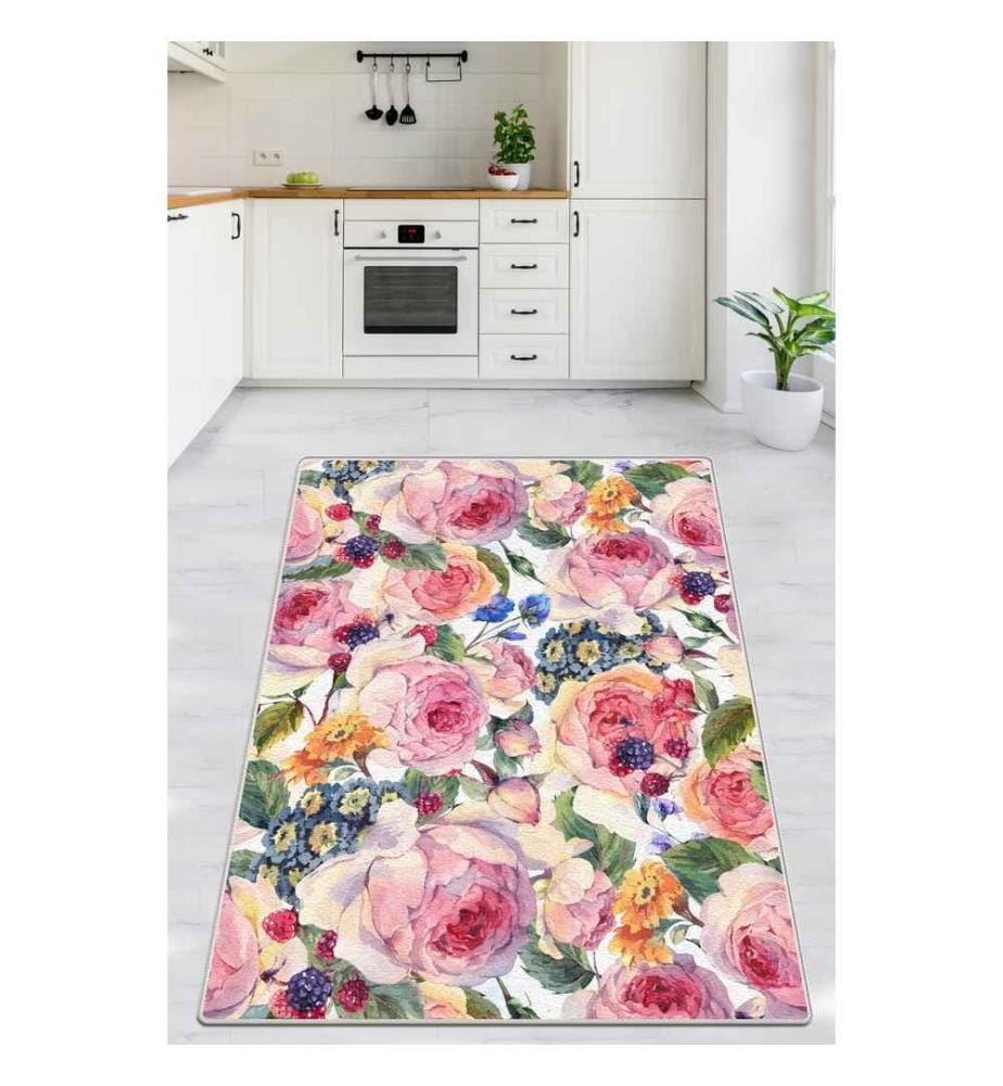 Flurteppich, Multicolor, 100% Polyester, 80 x 150 cm