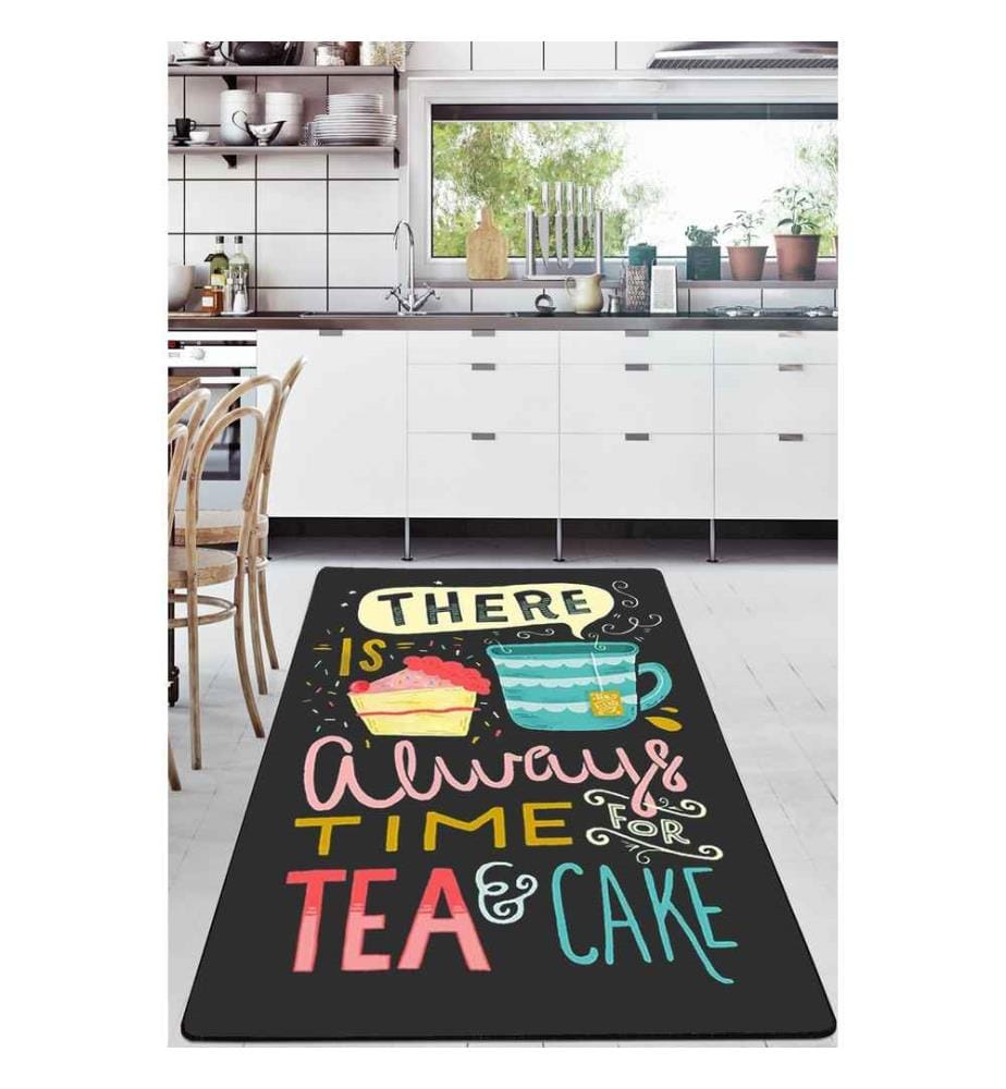 Tapis, noir, rose, jaune, bleu, rouge, 100% polyester, 80 x 120 cm
